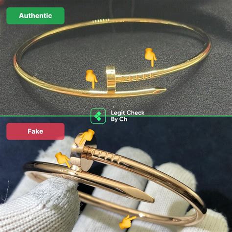 cartier nail bracelet real vs fake|just a clou cartier.